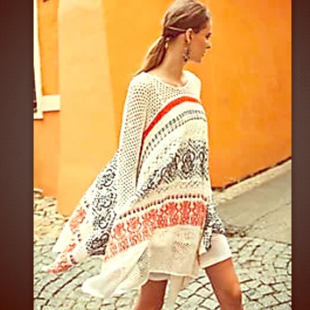 Sleeping on snow by anthropology crochet knit asymmetrical dress